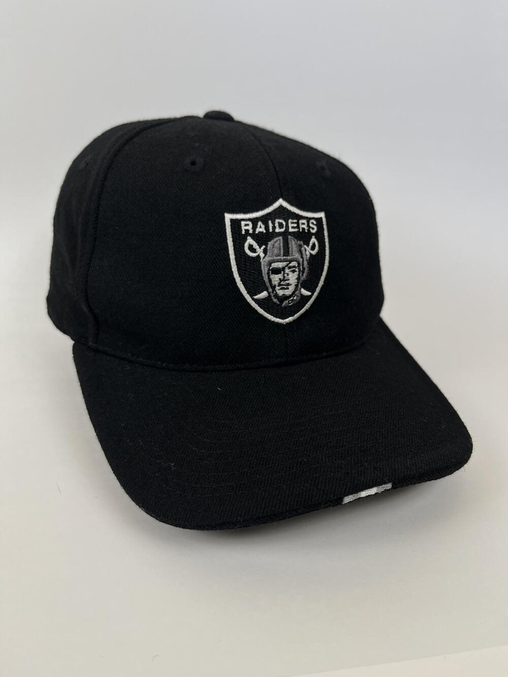 Vintage Oakland Raiders Hat Cap Fitted Mens 7 1/4 Black Football Nike Team Wool